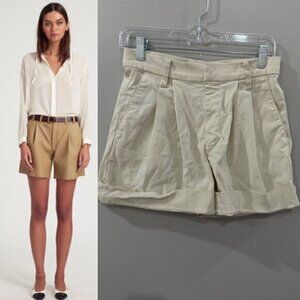SPRWMN Shorts Deep Pleated Mini in Cream